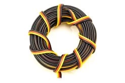 BenchCraft 22 Gauge Flat Servo Wire - Yellow/Red/Black (5 Meters)