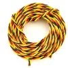 BenchCraft 22 Gauge Twisted Servo Wire - Yellow/Red/Black (5 Meters)