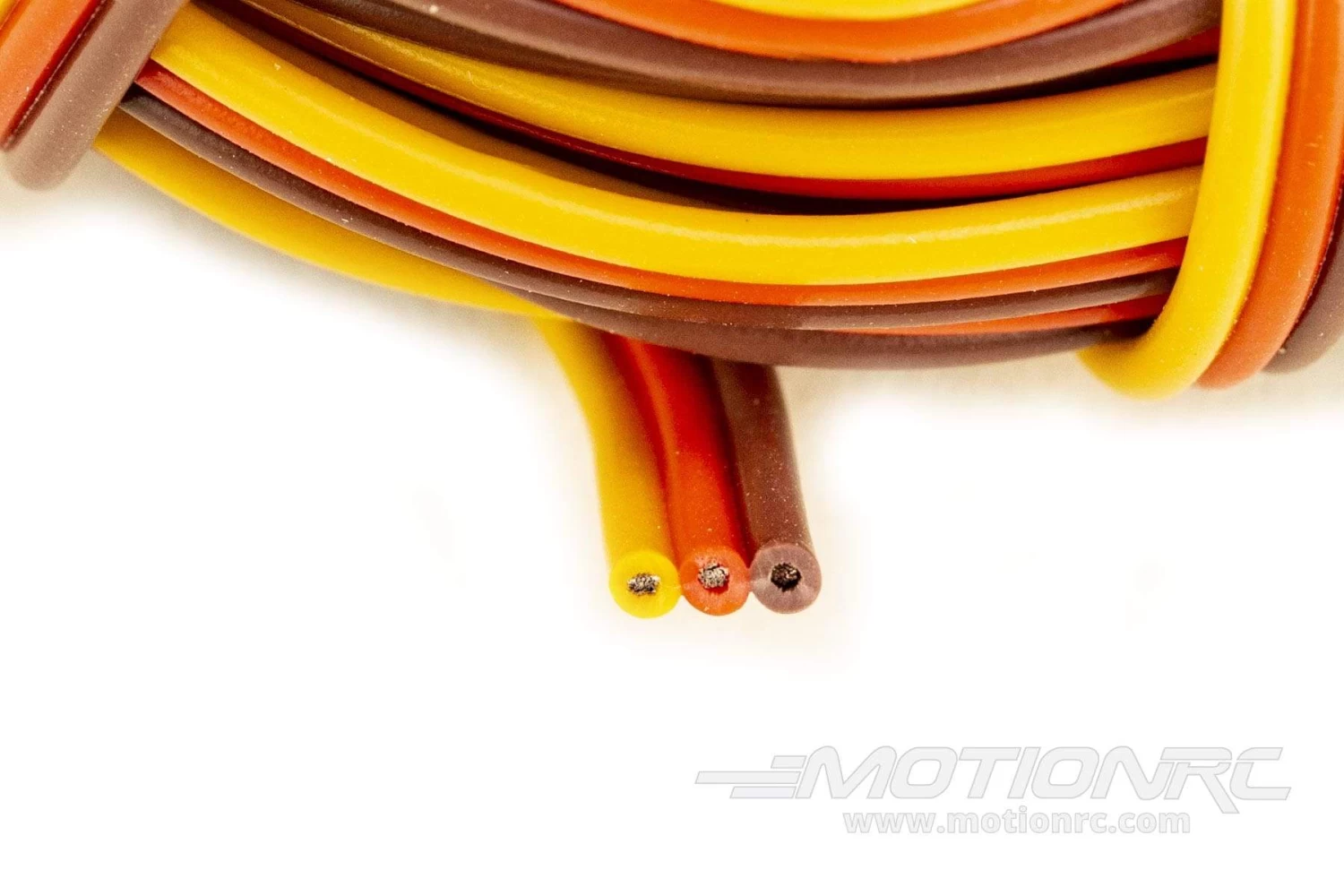 BenchCraft 26 Gauge Flat Servo Wire - Brown/Red/Orange (5 Meters) - Image 3