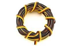 BenchCraft 26 Gauge Flat Servo Wire - Yellow/Red/Black (5 Meters)