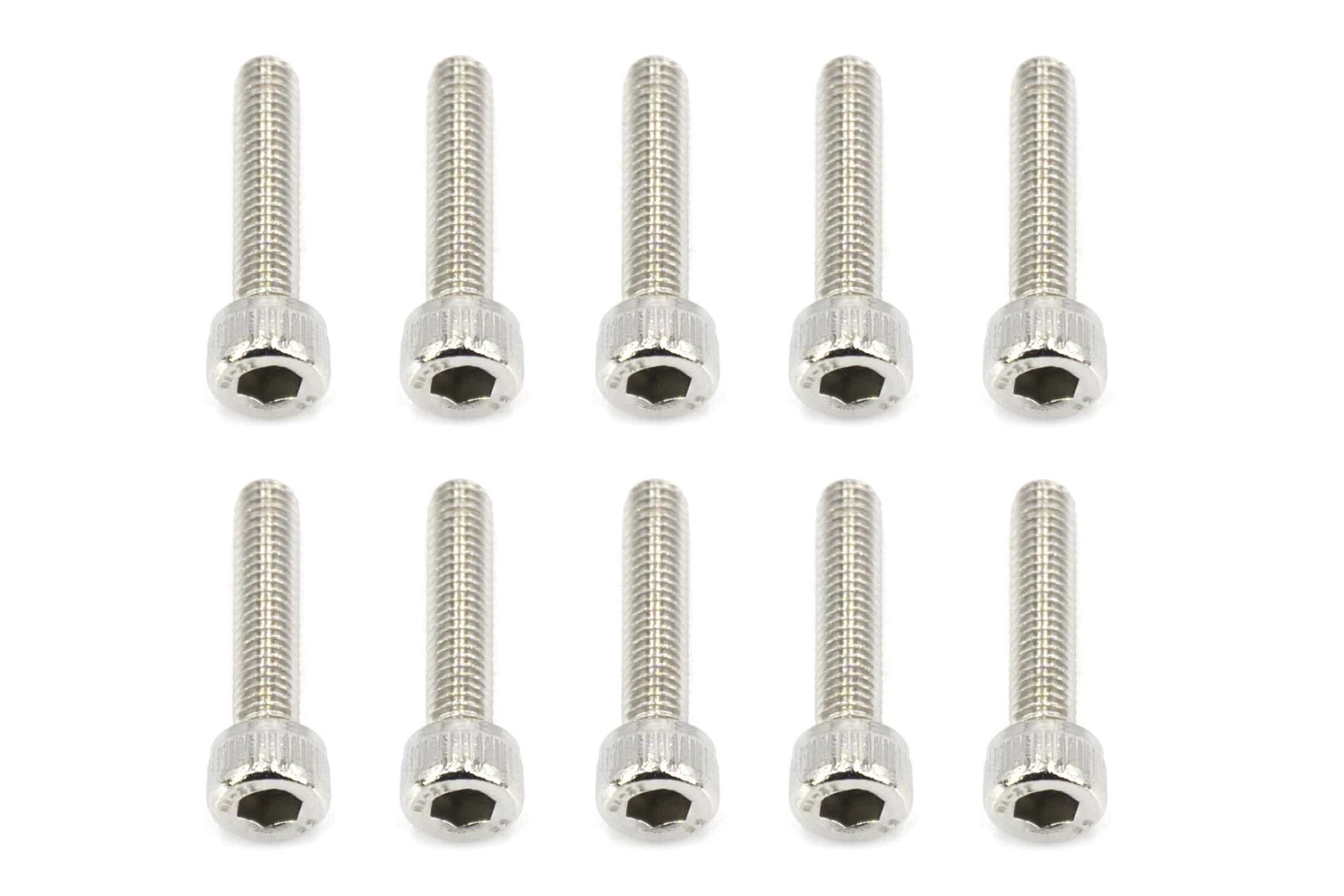 BenchCraft 3mm X 14mm Stainless Steel Machine Hex Screws (10 Pack)