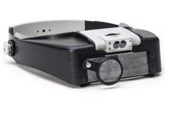 BenchCraft Headband Magnifier With Eye Loupe And LED Light