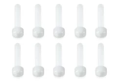 BenchCraft M3 X 15mm Nylon Hex Screws - White (10 Pack)