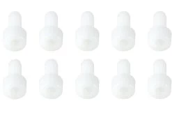 BenchCraft M4 X 8mm Nylon Hex Screws - White (10 Pack)