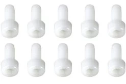 BenchCraft M5 X 12mm Nylon Hex Screws - White (10 Pack)