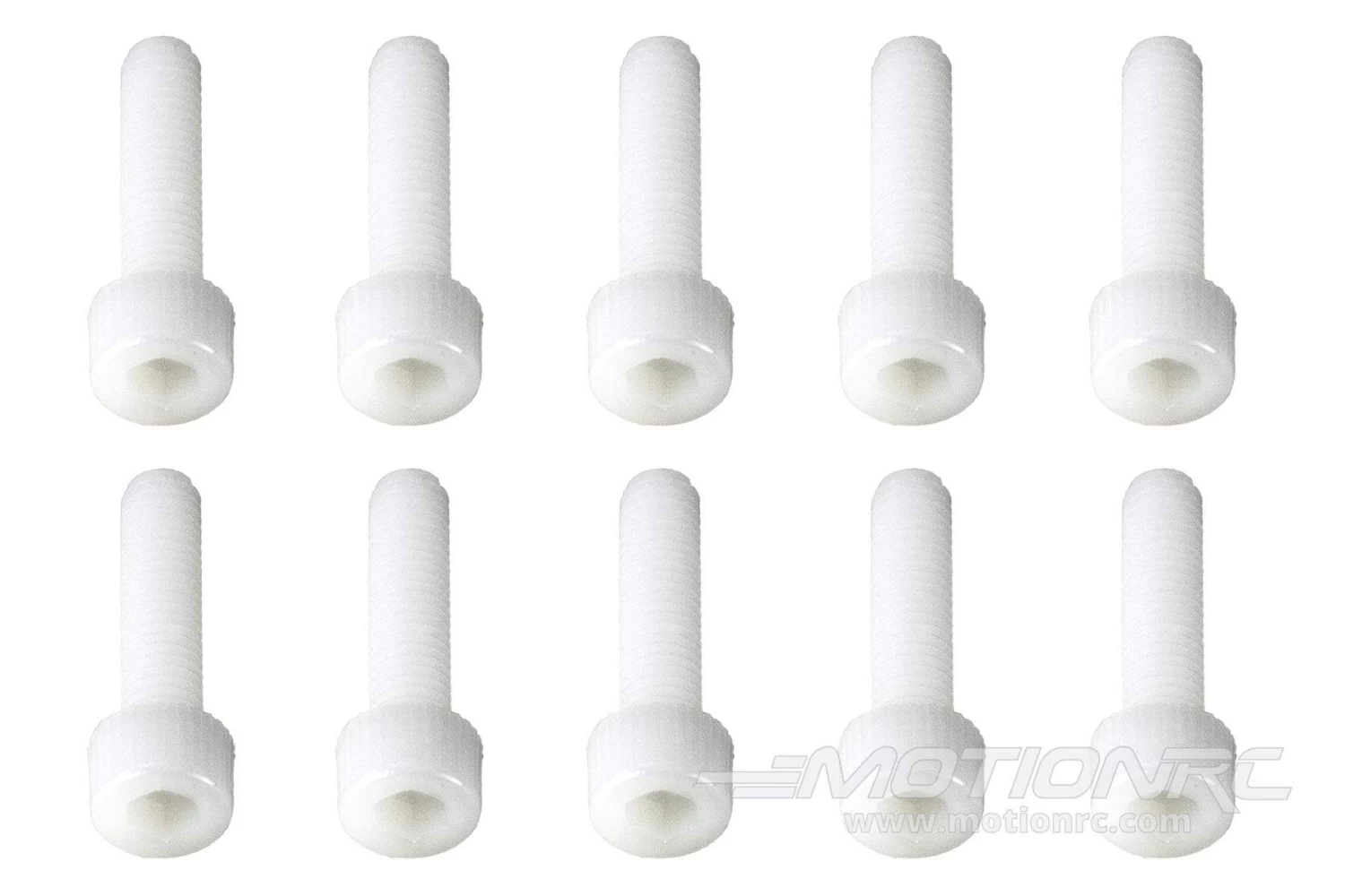 BenchCraft M5 X 20mm Nylon Hex Screws - White (10 Pack) - Image 2