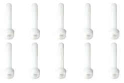 BenchCraft M5 X 30mm Nylon Hex Screws - White (10 Pack)