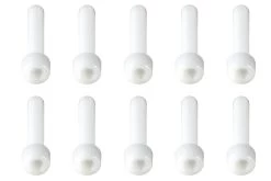 BenchCraft M6 X 30mm Nylon Hex Screws - White (10 Pack)