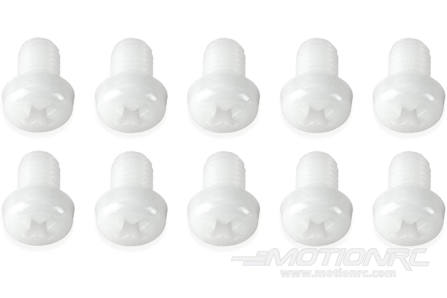 BenchCraft M8 X 12mm Nylon Screws - White (10 Pack) - Image 2
