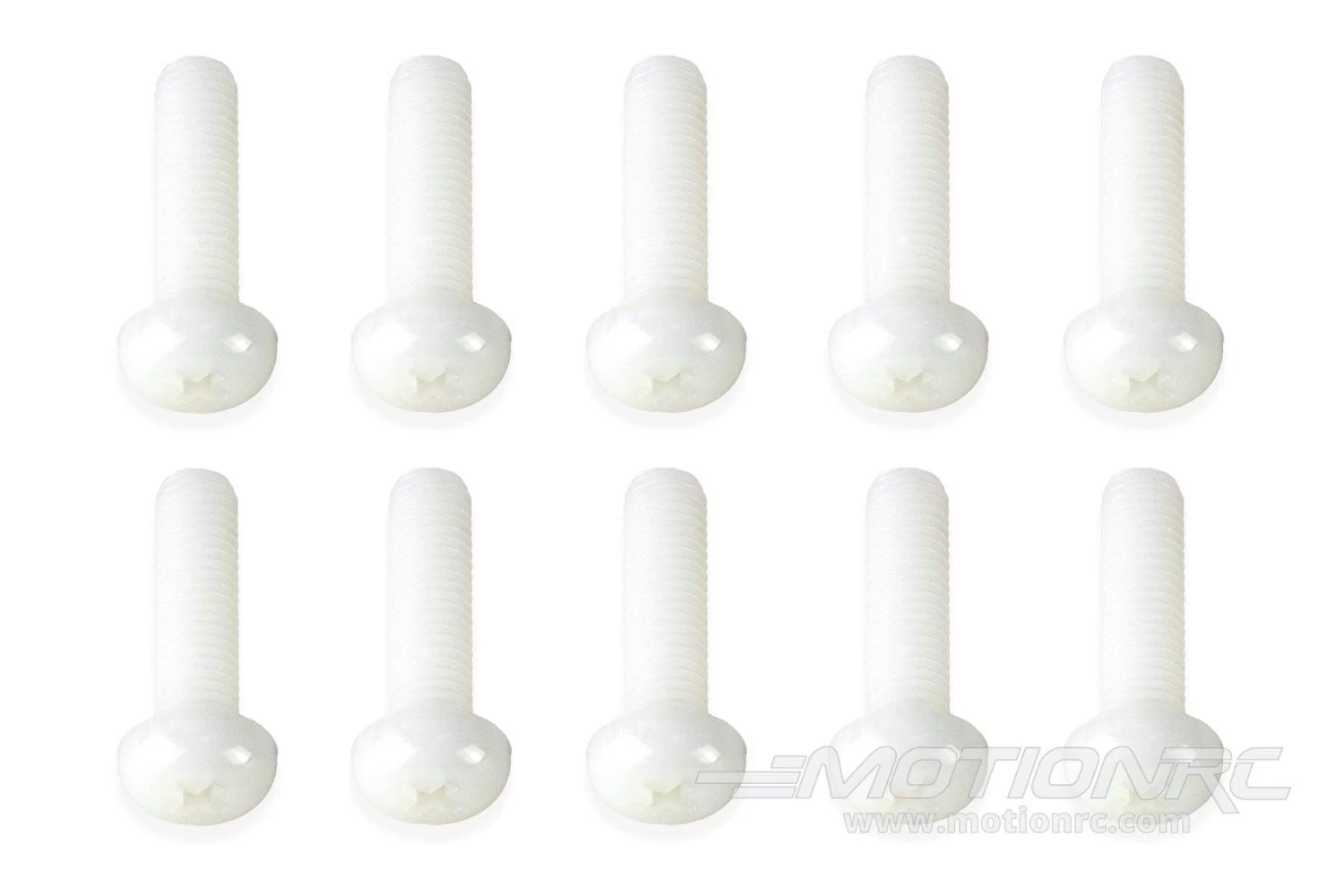 BenchCraft M8 X 30mm Nylon Screws - White (10 Pack) - Image 2