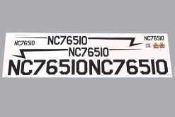 Black Horse 1950mm Piper Cub Decal Set