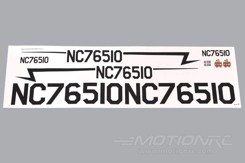 Black Horse 1950mm Piper Cub Decal Set - Image 2