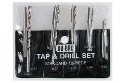 Du-Bro 10 Piece Standard Tap And Drill Set
