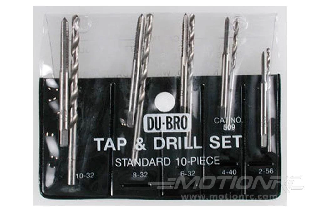 Du-Bro 10 Piece Standard Tap And Drill Set - Image 2