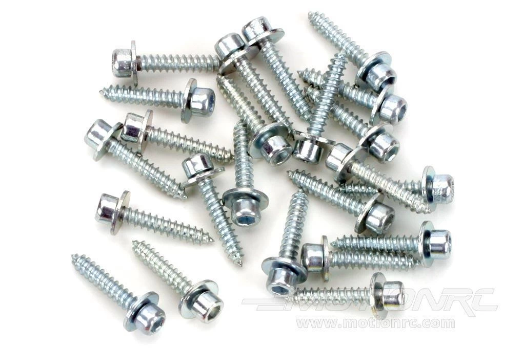 Du-Bro #2 X 11.1mm / 7/16" Socket Head Servo Mounting Screws (24 Pieces) - Image 2