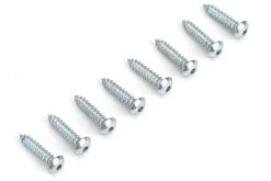Du-Bro #4 X 12.7mm / 1/2" Button Head Sheet Metal Screws (8 Pack)