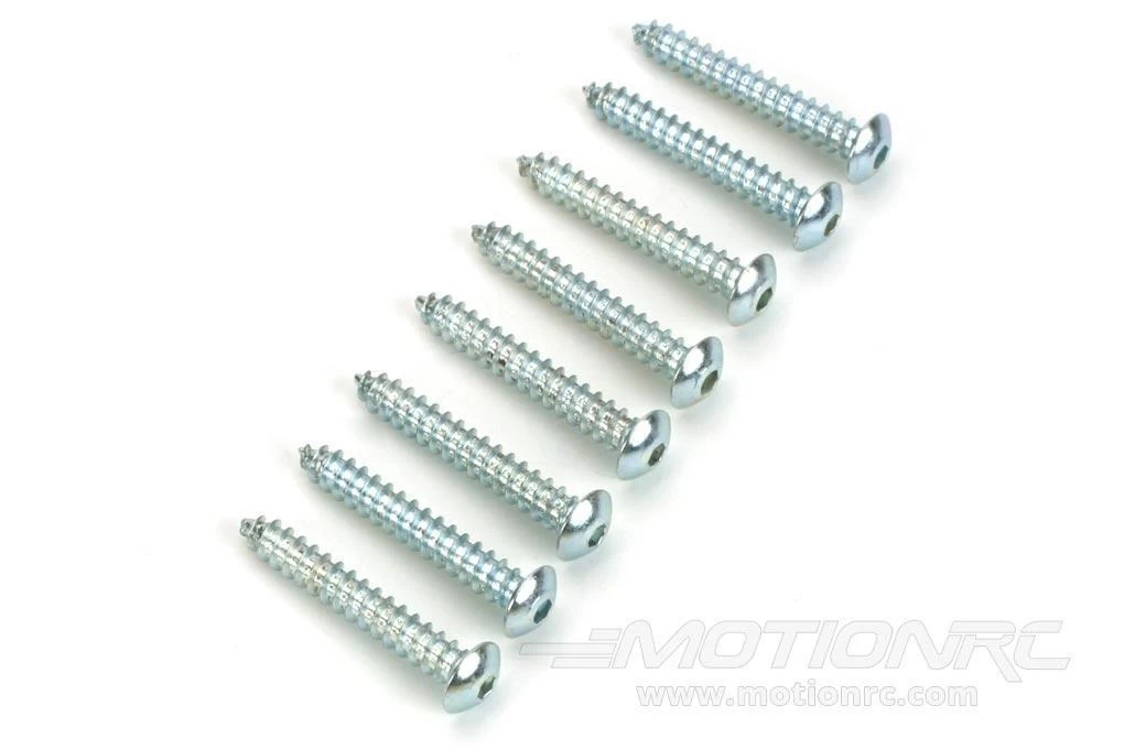 Du-Bro #4 X 19.05mm / 3/4" Button Head Sheet Metal Screws (8 Pack) - Image 2