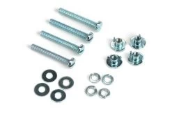Du-Bro Mounting Bolts & Blind Nut Set 2-56 X 1/2" (4 Pack)