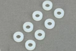 Du-Bro #4 Nylon Flat Washers (8 Pack)