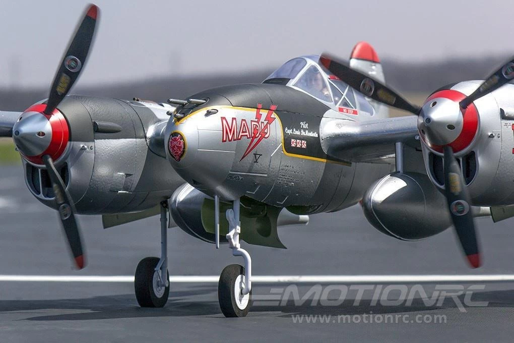 FlightLine P-38L Lightning "Pacific Silver" 1600mm (63") Wingspan - PNP - Image 14