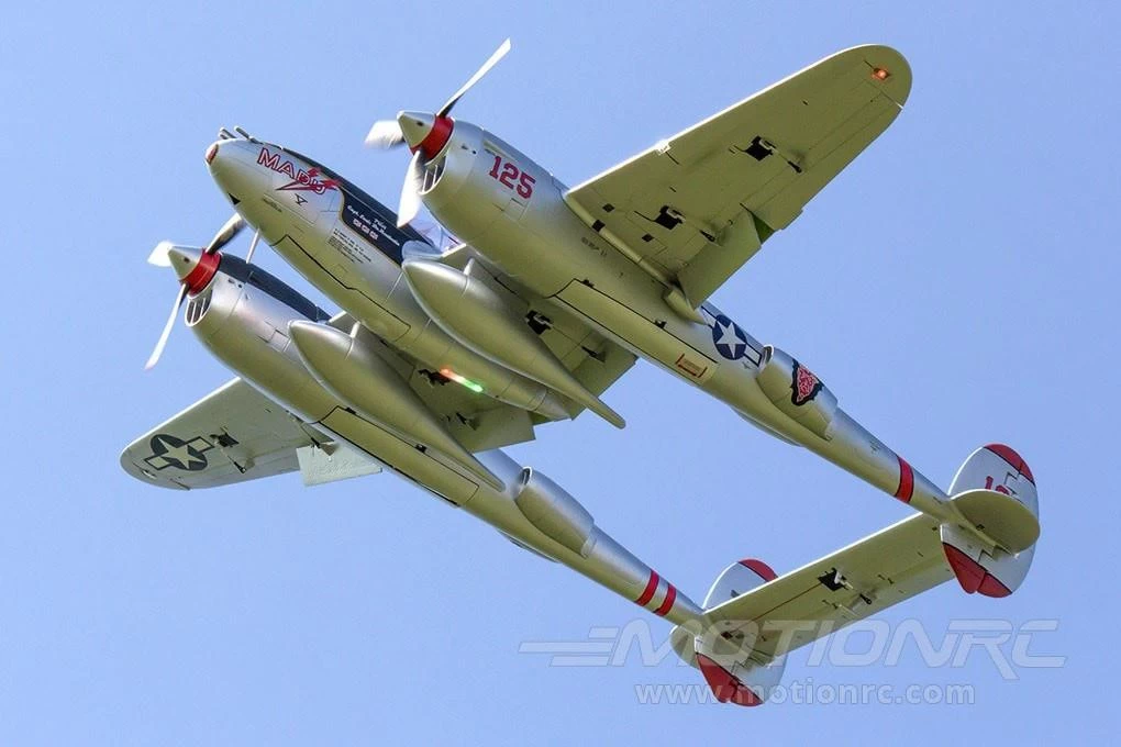 FlightLine P-38L Lightning "Pacific Silver" 1600mm (63") Wingspan - PNP - Image 10