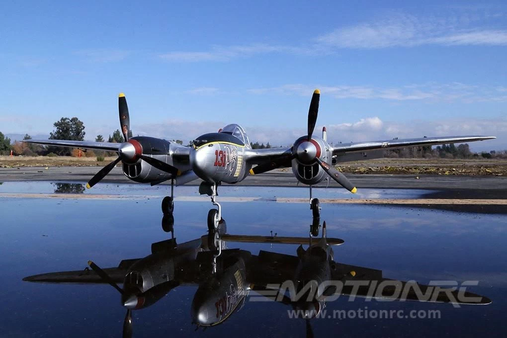 FlightLine P-38L Lightning "Pacific Silver" 1600mm (63") Wingspan - PNP - Image 13