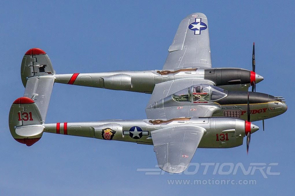 FlightLine P-38L Lightning "Pacific Silver" 1600mm (63") Wingspan - PNP - Image 3