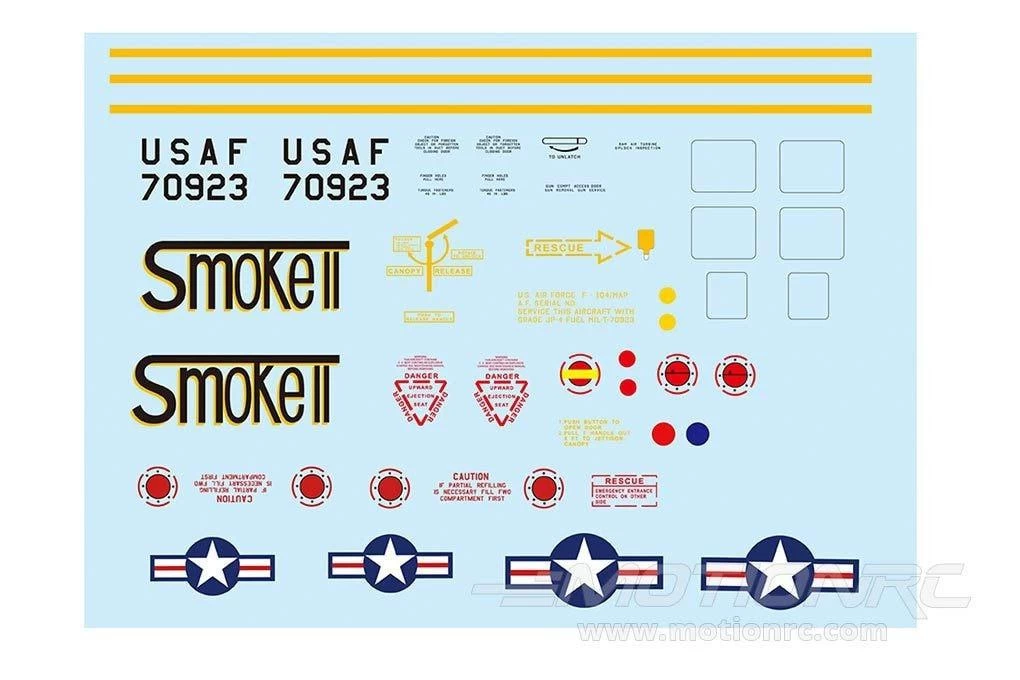 Freewing 70mm EDF F-104 USA Decal Sheet - Image 2