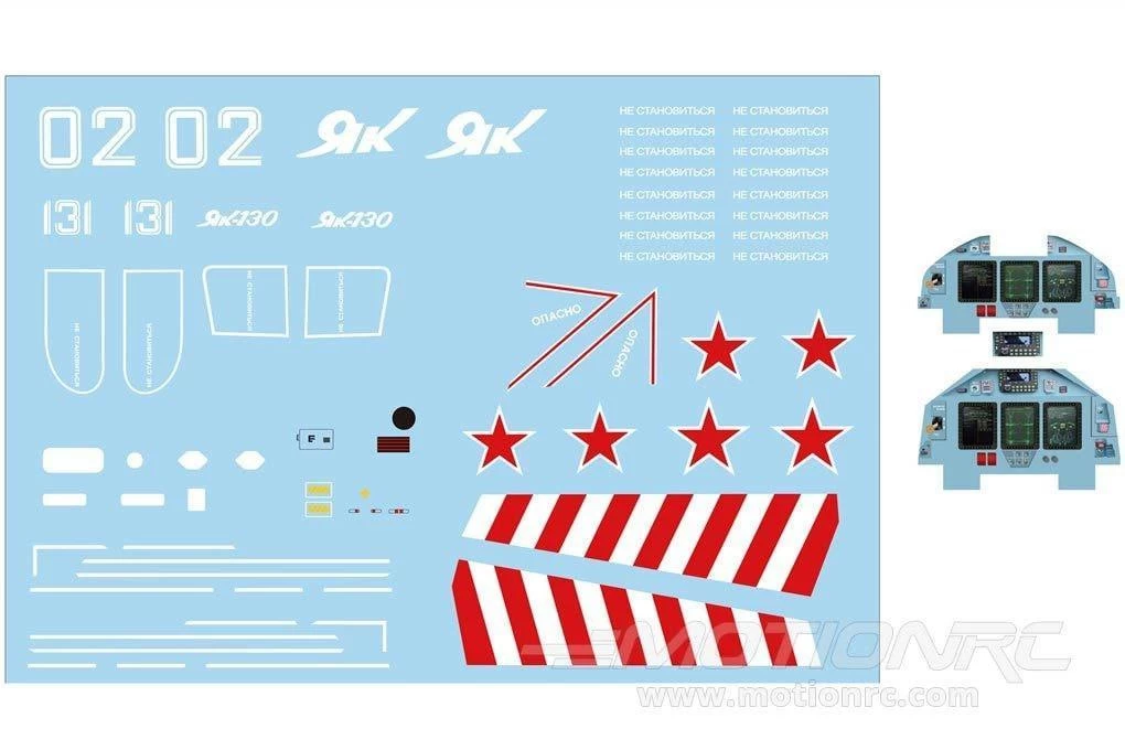Freewing 70mm Yak-130 Decal Sheet - Image 2