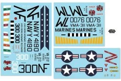 Freewing 80mm A-4 Decal Sheet