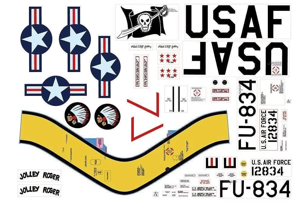 Freewing 80mm EDF F-86 Decal Sheet