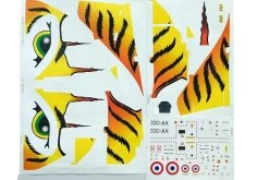 Freewing 80mm EDF Mirage 2000C V2 Waterslide Decals - Tiger Meet