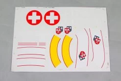 Freewing 90mm DH-112 Venom Decal Sheet - Swiss Red