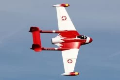 Freewing De Havilland DH-112 Venom V2 Swiss Red 90mm EDF Jet - ARF PLUS