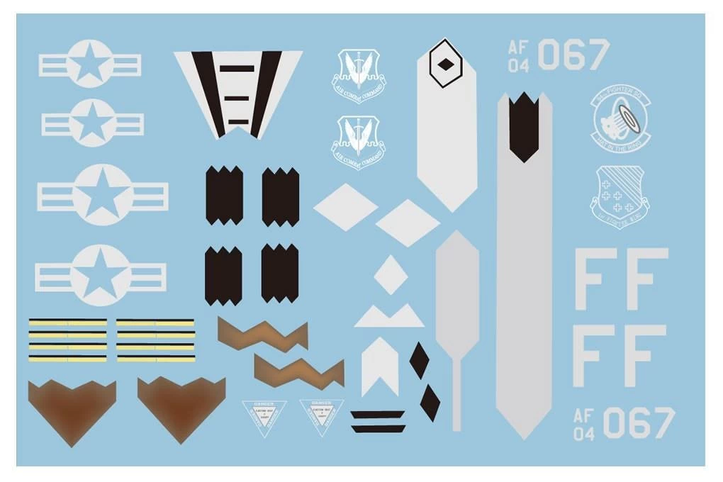 Freewing 64mm EDF F-22 Decal Sheet