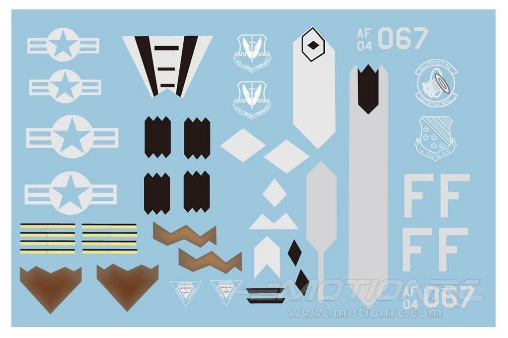 Freewing 64mm EDF F-22 Decal Sheet - Image 2
