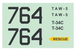 Nexa 1560mm T-34C Turbo Mentor Decal Set