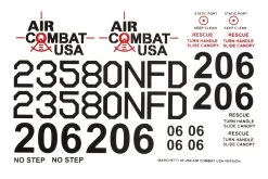 Nexa 1620mm Marchetti SF-260 US Decal Set