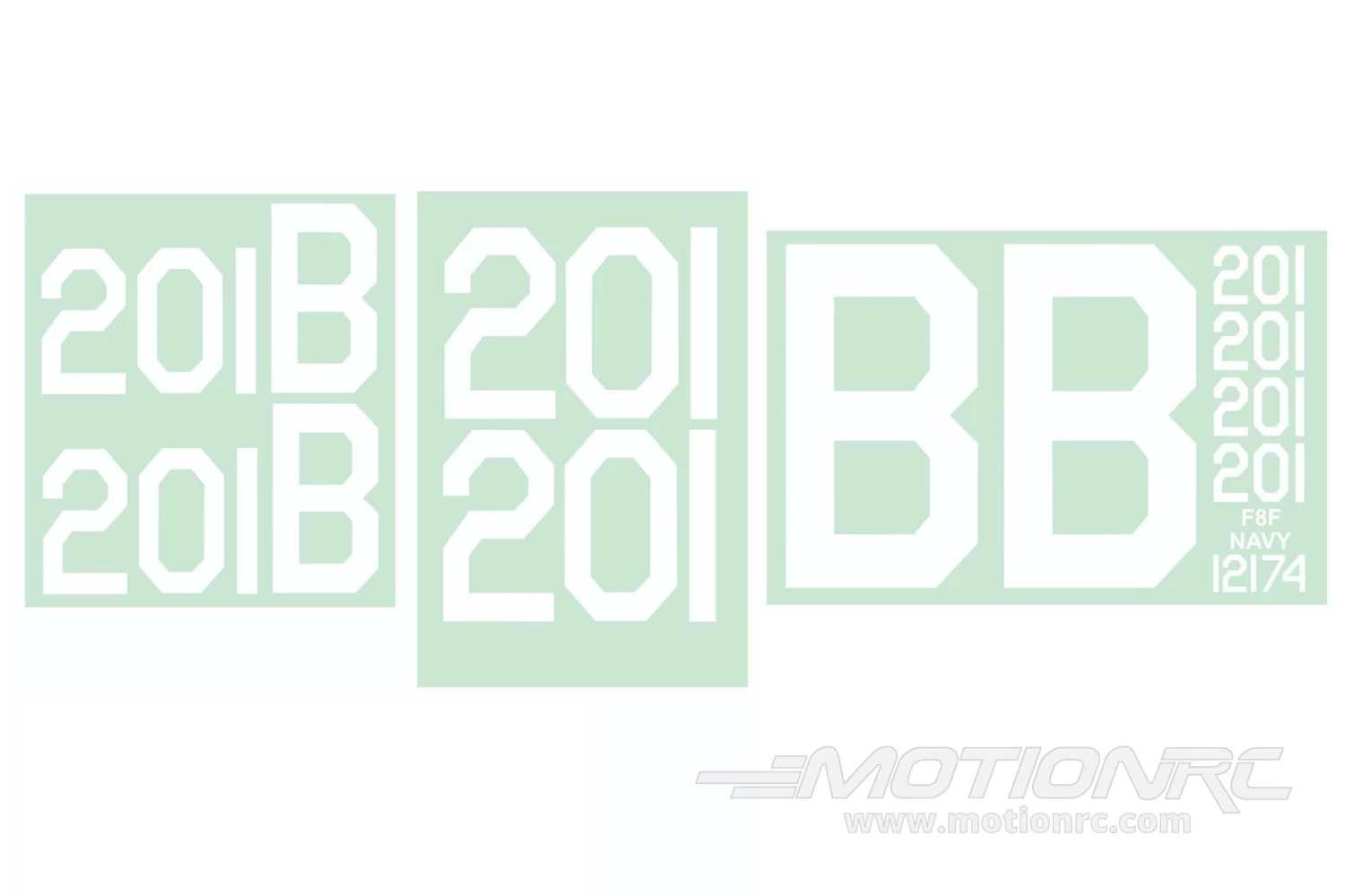 Nexa 2020mm F8F Bearcat Decal Set - Image 2