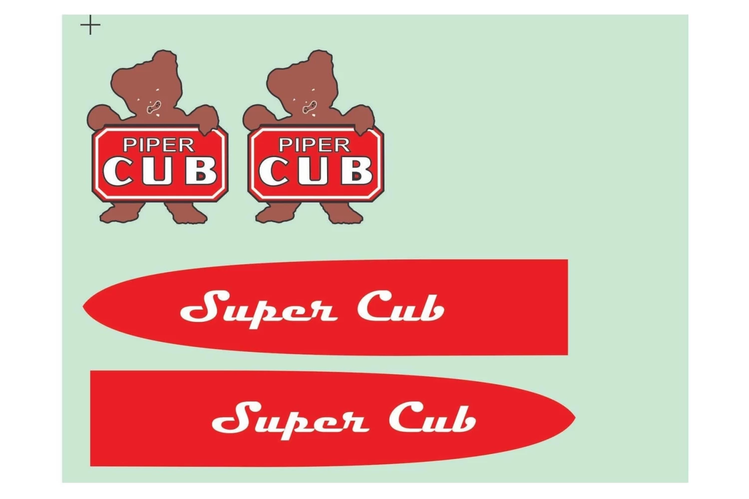 Nexa 2710mm Piper PA-18 Super Cub Decal Set