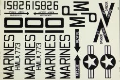 Roban 600 Size UH-1N Iroquois Decal Set