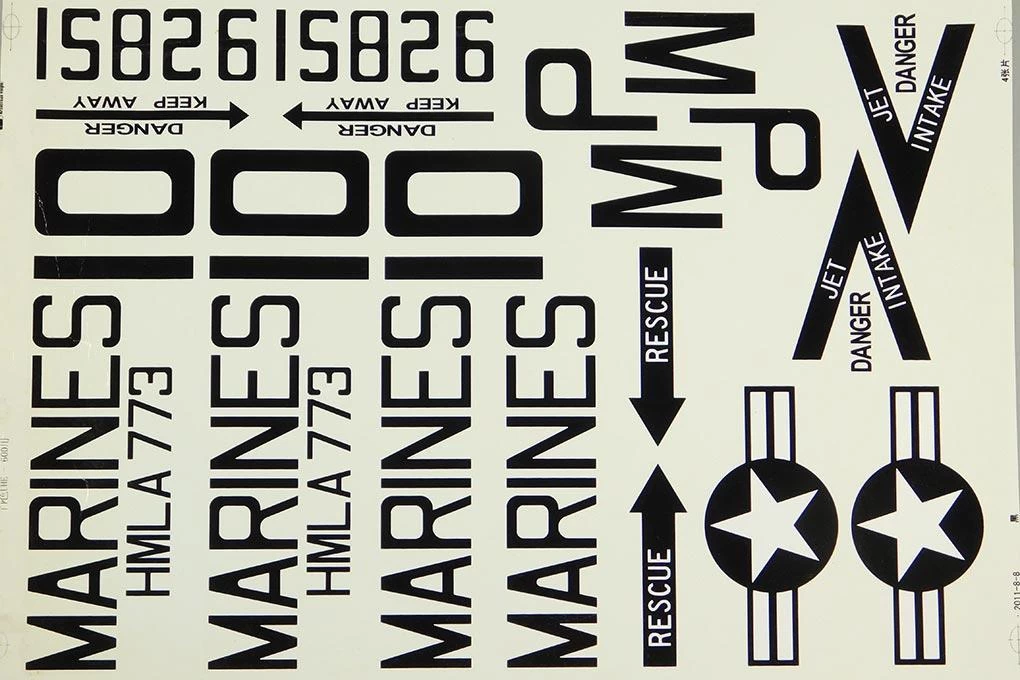 Roban 600 Size UH-1N Iroquois Decal Set