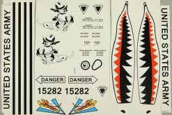 Roban 700 Size AH-64 Green Apache Decal Set