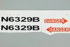 Roban 700 Size B206 Blue And White Decal Set