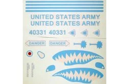 Roban 700 Size Grey AH-64 Apache Decal Set