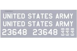 Roban 800 Size AH-6 Little Bird Decal Set