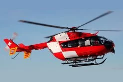 Roban EC-145 Red And White 800 Size Scale Helicopter - ARF