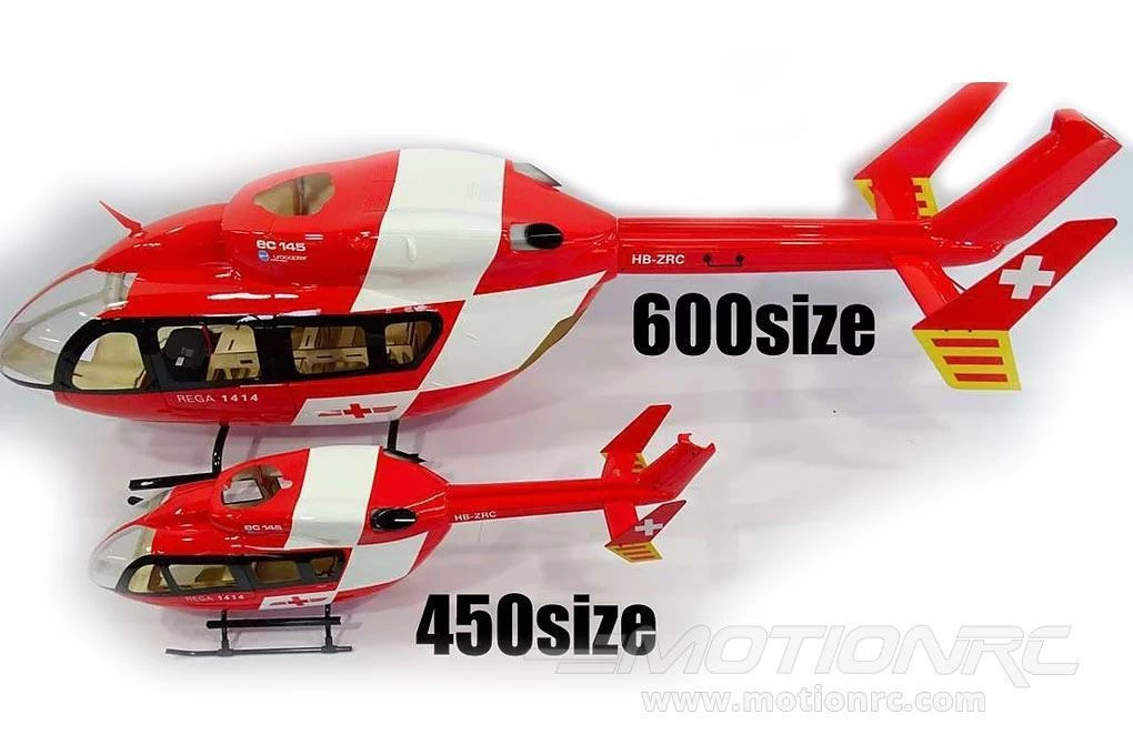 Roban EC-145 Swiss Medic Red/White 600 Size Helicopter Scale Conversion - KIT - Image 6