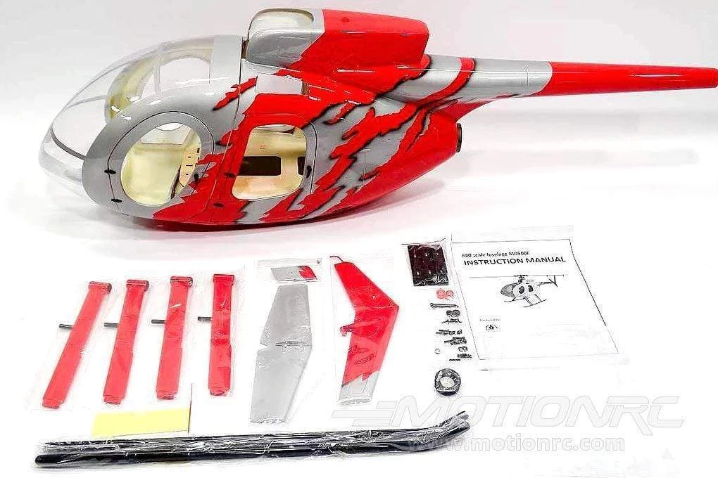 Roban MD-500E G-Jive Red 600 Size Helicopter Scale Conversion - KIT - Image 7