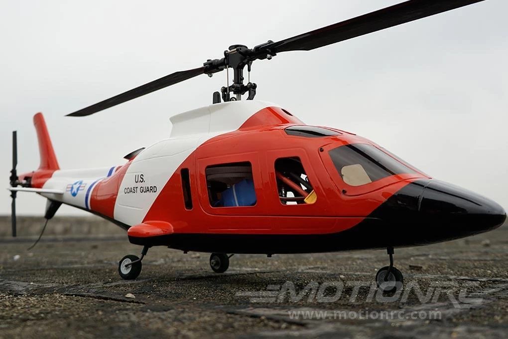 RotorScale A-109 Coast Guard Rescue 450 Size Helicopter - PNP - Image 5